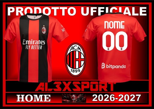 Maglia ufficiale milan home - milan,