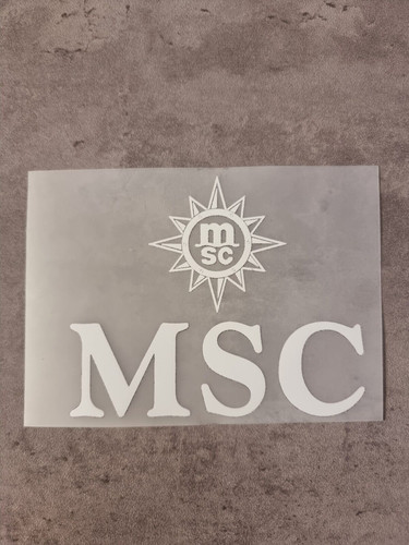 Scritta msc crocere maglia - scritta,