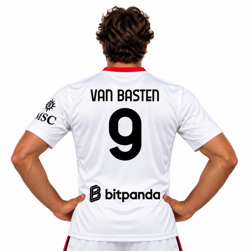 Maglia bianca van basten - basten, 9