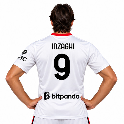 Maglia bianca inzaghi - bianca, milan