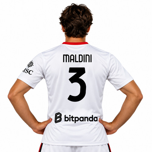 Maglia bianca maldini - maglia, milan