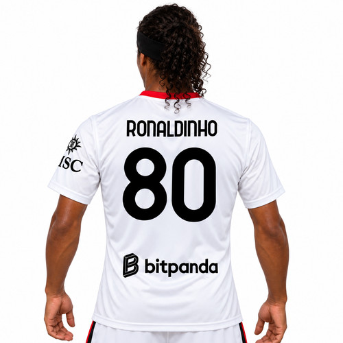 Maglia bianca ronaldinho - bianca,