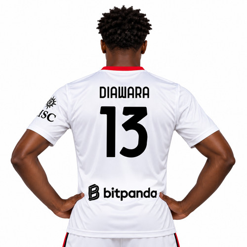 Maglia bianca diawara - diawara, 13