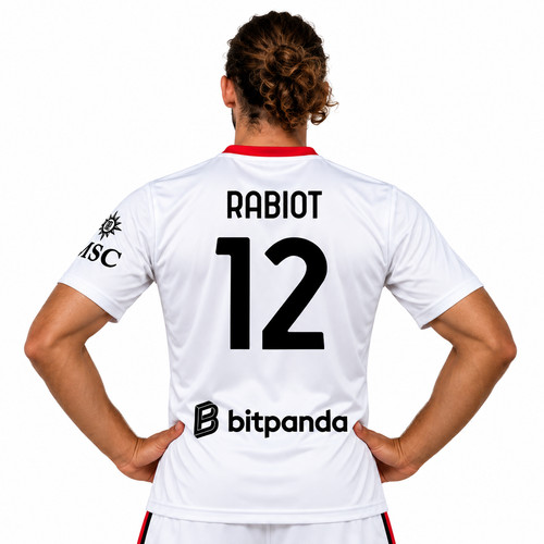 Maglia bianca rabiot - rabiot, milan